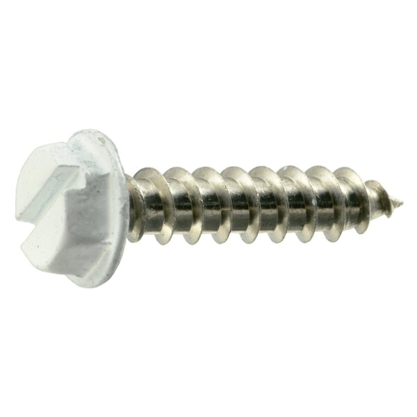 Midwest Fastener Sheet Metal Screw, #8 x 3/4 in, Painted 18-8 Stainless Steel Flange Hex Head 20 PK 71042 - main